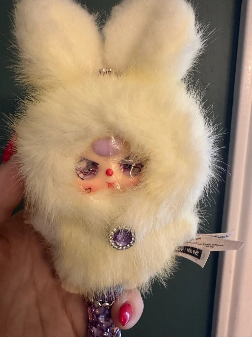 Gorgeous Hand Crafted Pen with an Authentic  Baby Three Bunny as the Focal